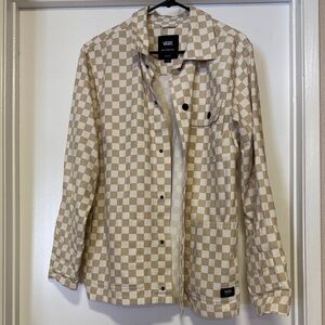 Vans Beige Checkered Drill Chore Coat